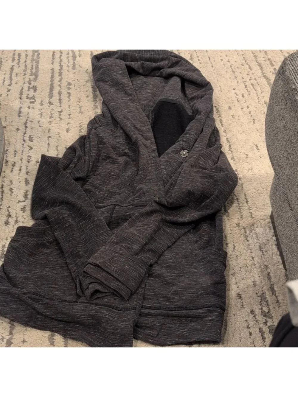 Lululemon Find Your Centre Wrap Heathered Marled Black / Black